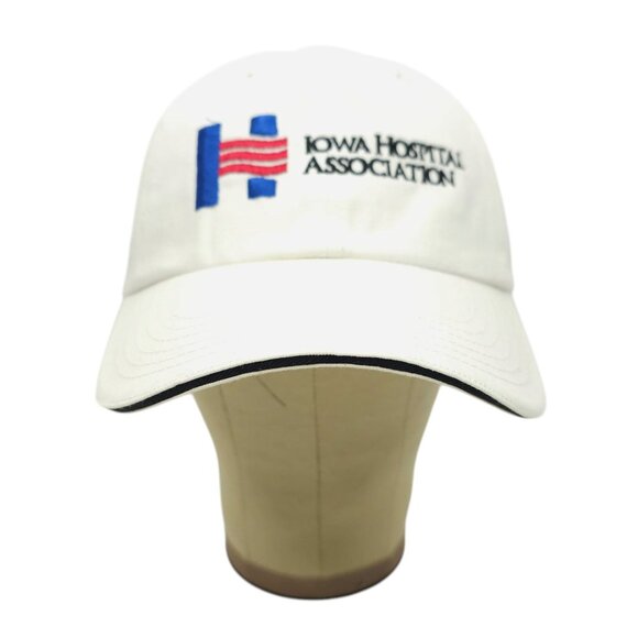 Iowa Hospital Association Embroidered Adjustable Tuck Strap Cap Trucker Hat - Picture 10 of 14